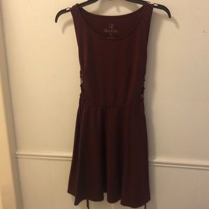 Maroon Skater Dress